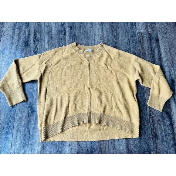 Marigold Yellow Sweater Crewneck Pullover Size Medium By Universal Threads - Picture 2 of 8